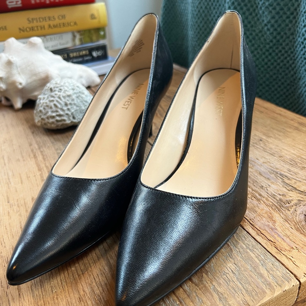 Nine West Margot Shiny Black Heels